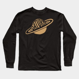 Cool Saturn graphic planet with rings design Long Sleeve T-Shirt